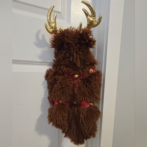 Jingles & Joy Fuzzy Reindeer Dog Costume. Size S.